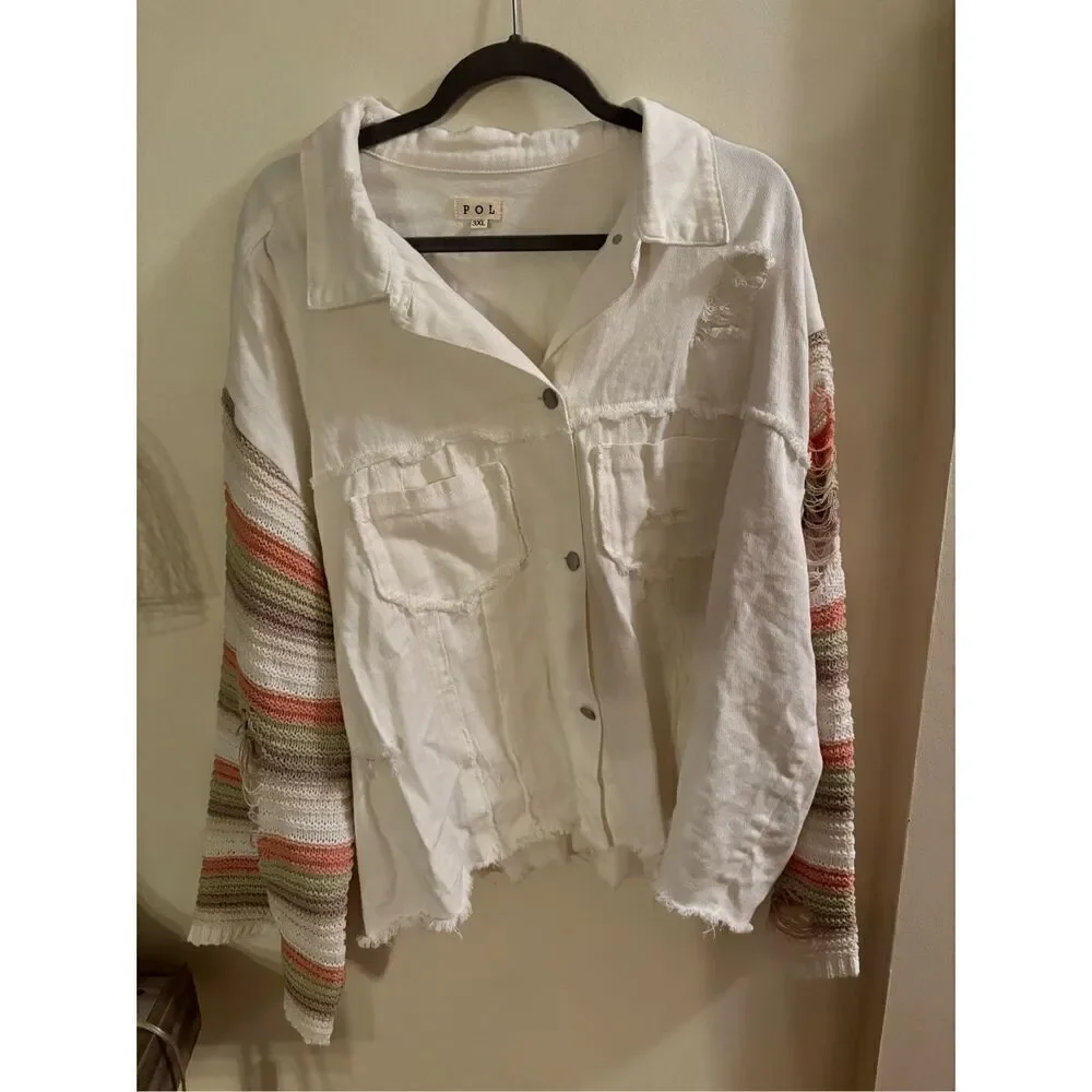 POL Distressed Jacket - Picture 2 of 7